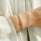 "Halo" Solid Bracelet Moissanite Diamond
