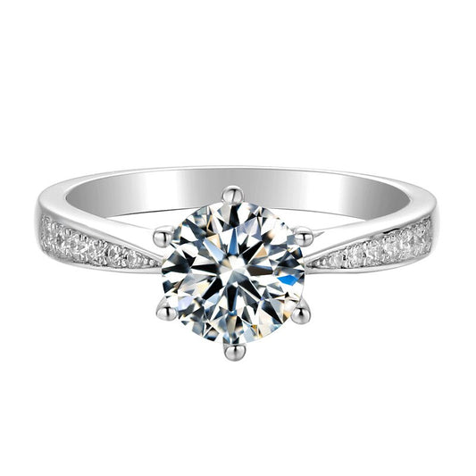 "Round Cut" Ring Moissanite Diamond