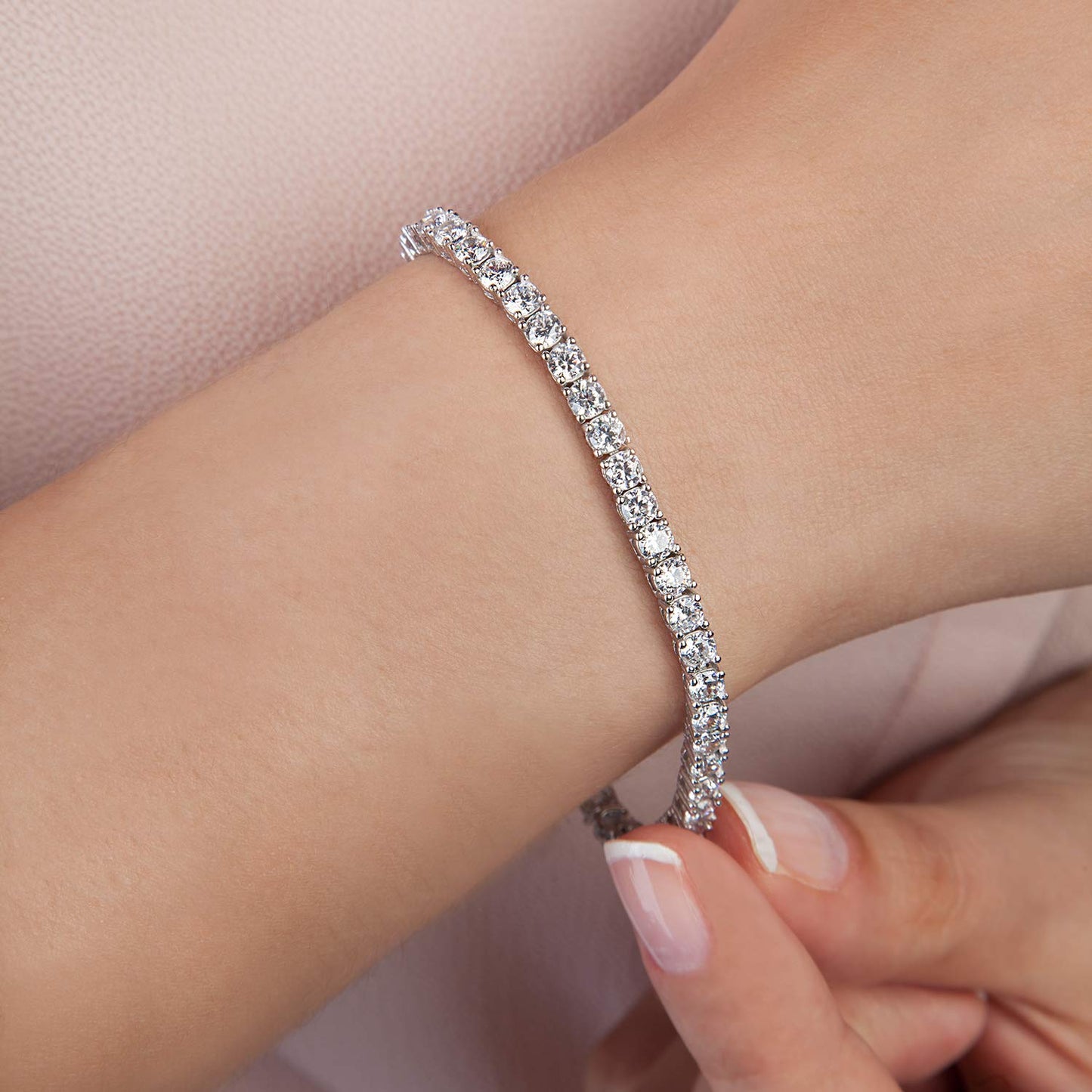 "Tennis" Moissanite Diamonds Bracelet