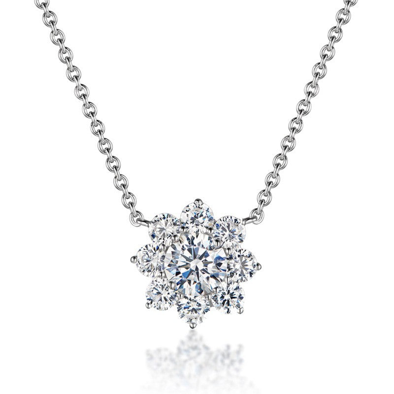 "Snowflake" Moissanite Diamond Necklace