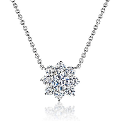 "Snowflake" Moissanite Diamond Necklace