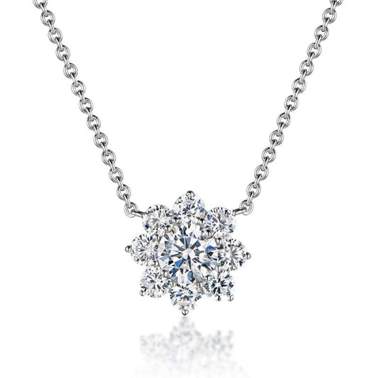 "Snowflake" Moissanite Diamond Necklace