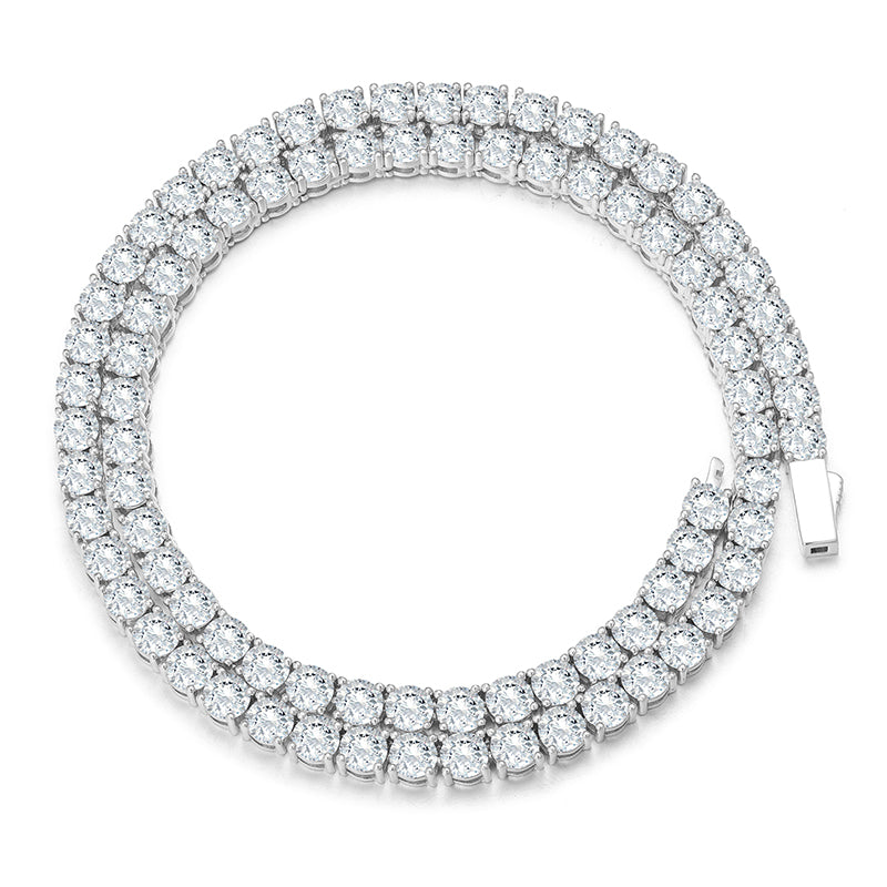 "Tennis" Moissanite Diamonds Necklace